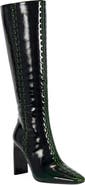 AZALEA WANG Jexa Faux Leather Knee High Boot