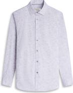 Bugatchi James OoohCotton® Floral Abstract Print Button-Up Shirt