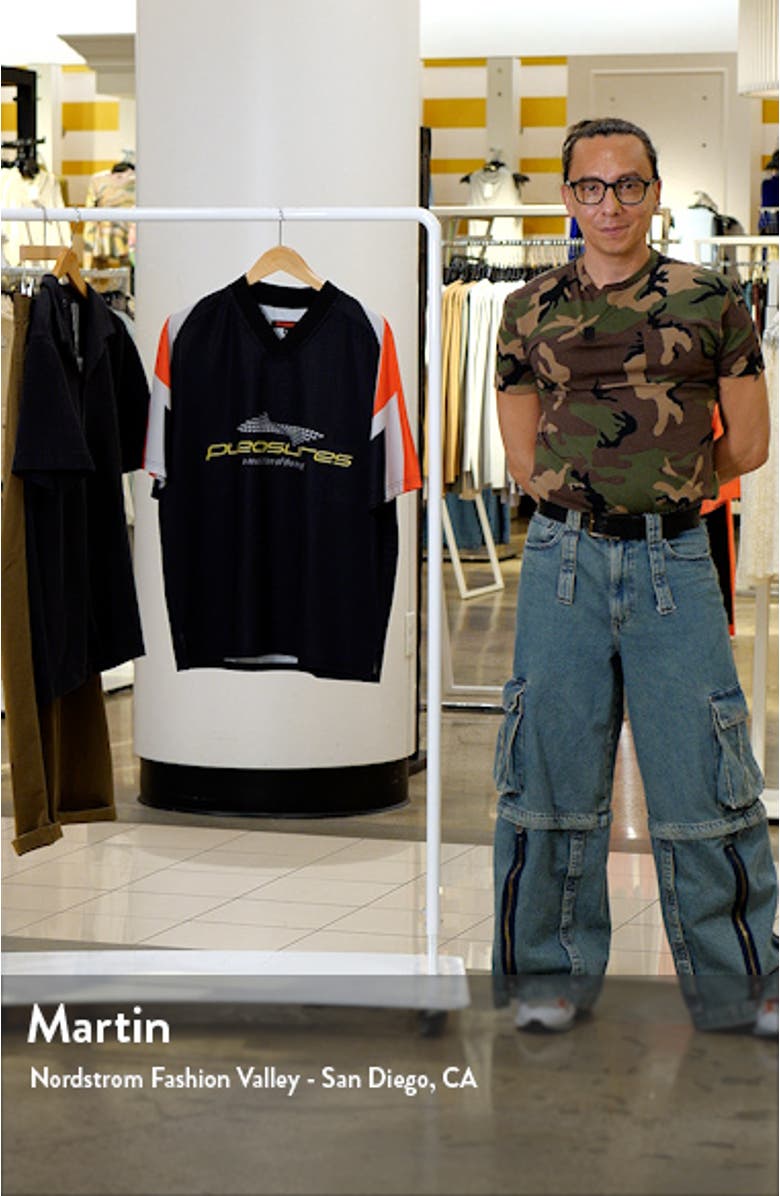 Mind Oversize V-Neck Mesh Soccer Jersey, sales video thumbnail