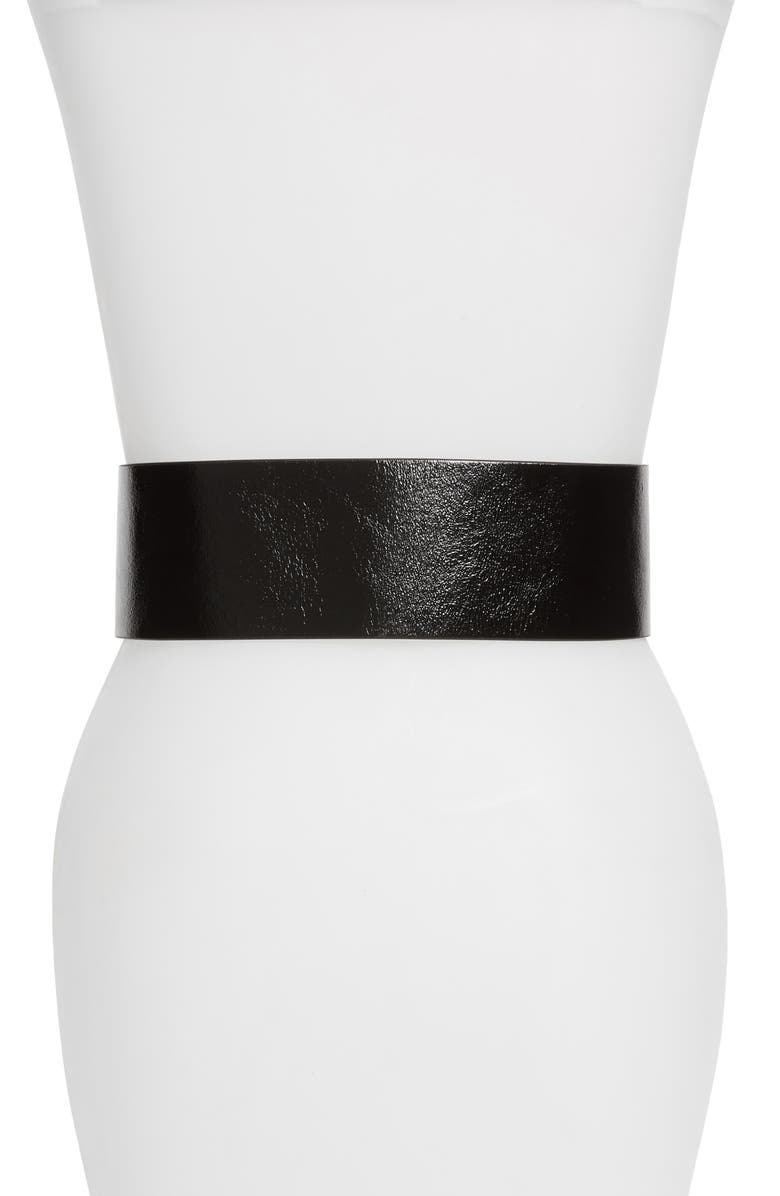 AllSaints Wide Grommet Belt, Alternate, color, 