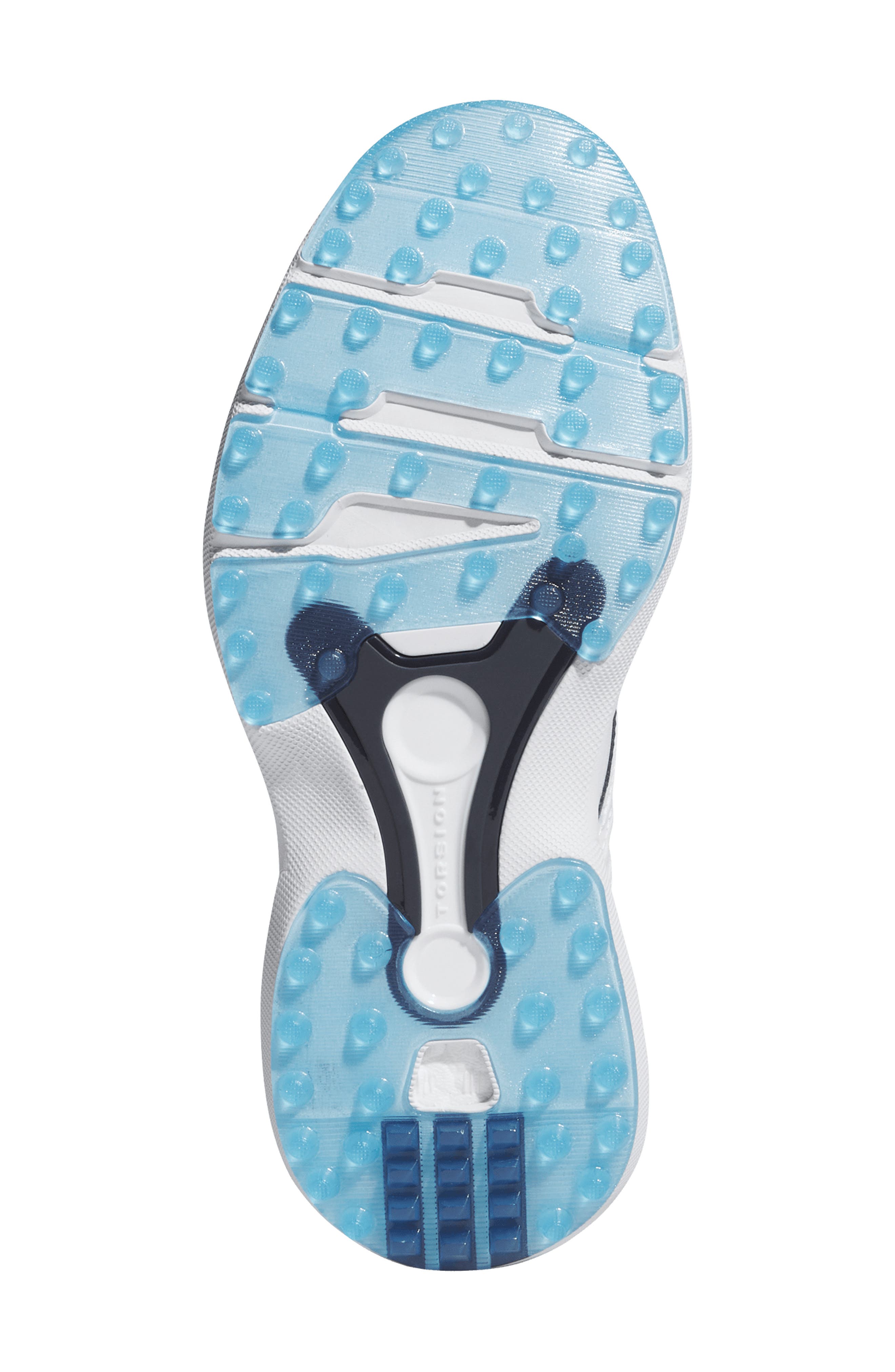 adidas MC70 Golf Shoe, Alternate, color, White/ Navy/ Ray Blue