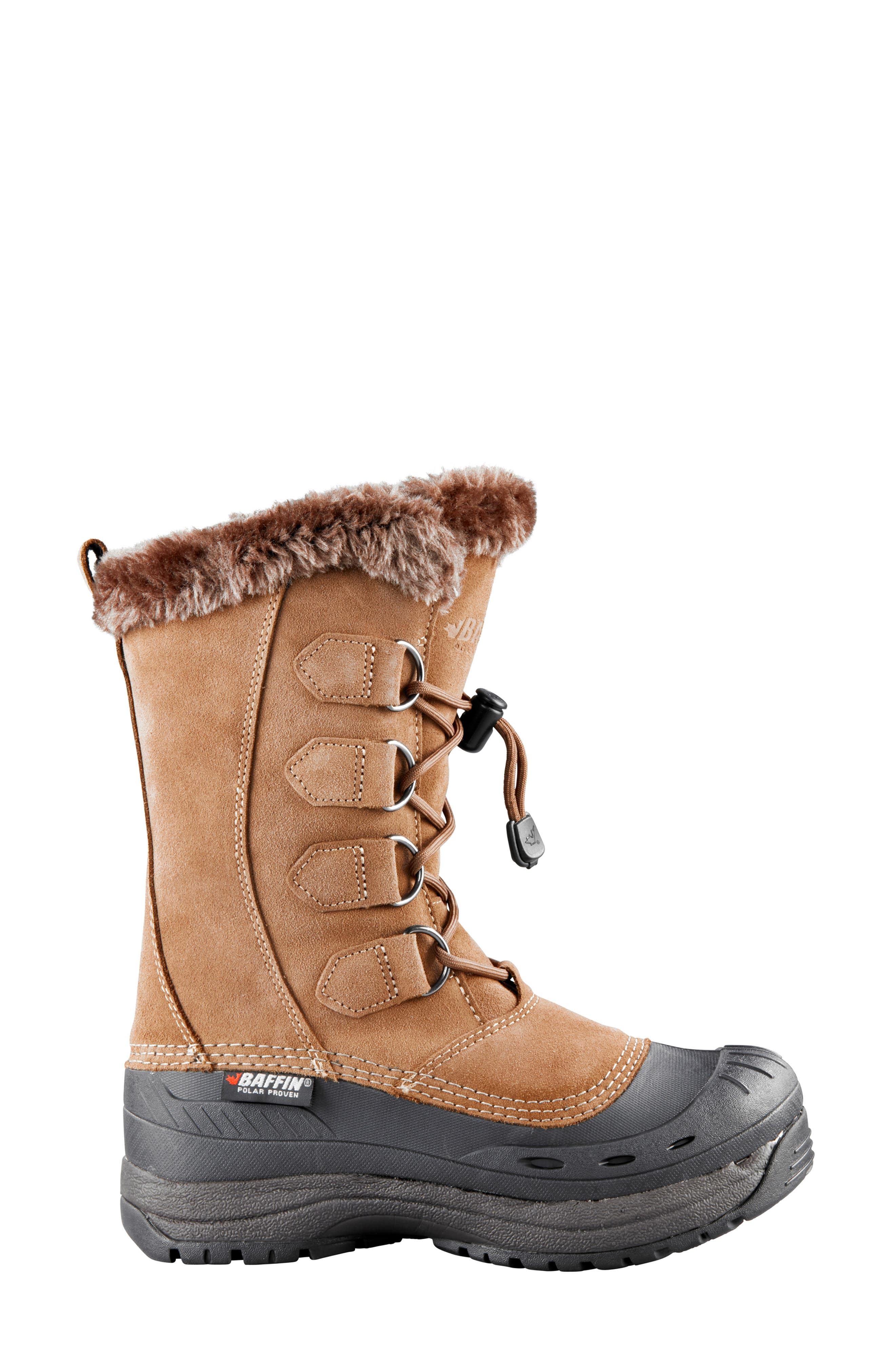 Baffin Chloe Waterproof Winter Boot with Faux Fur Trim, Alternate, color, Taupe-Bg4