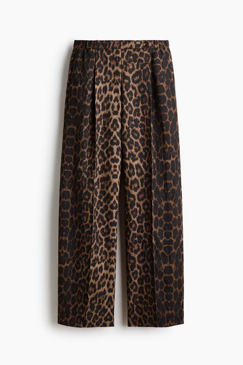 Crease-leg Barrel Trousers
