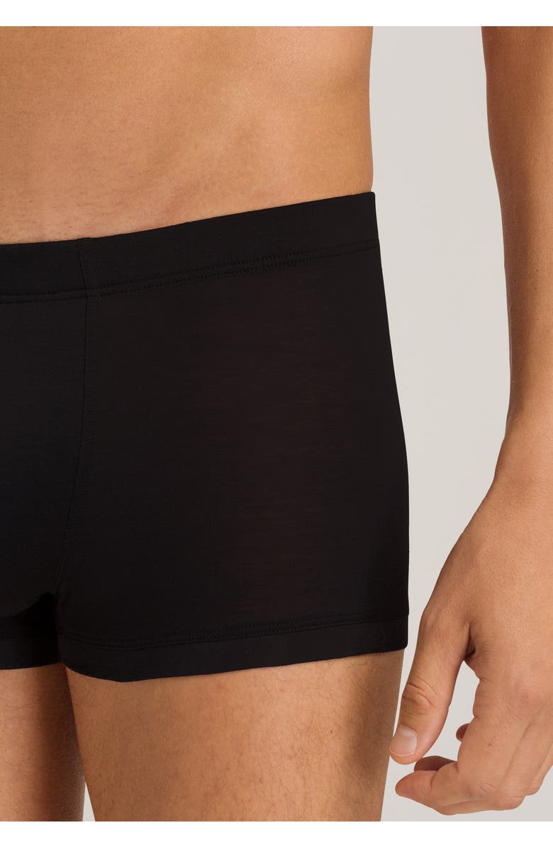 Hanro Cotton Sporty Cotton Knit Boxer Brief, Alternate, color, Black