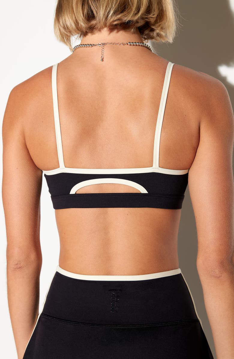 Spiritual Gangster Horizon Sports Bra, Alternate, color, Black