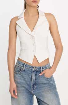 Luxe Suiting Halter Vest
