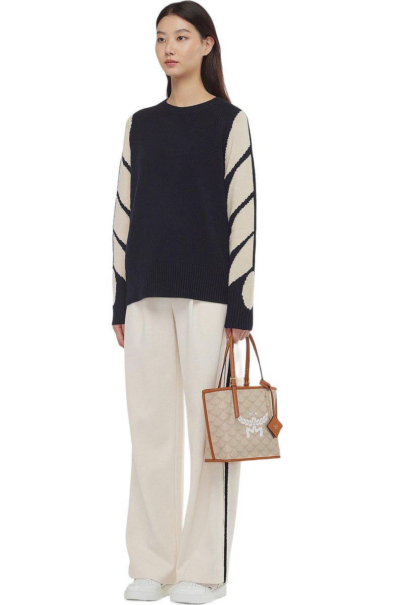 MCM Himmel Shopper in Lauretos, Alternate, color, Oatmeal