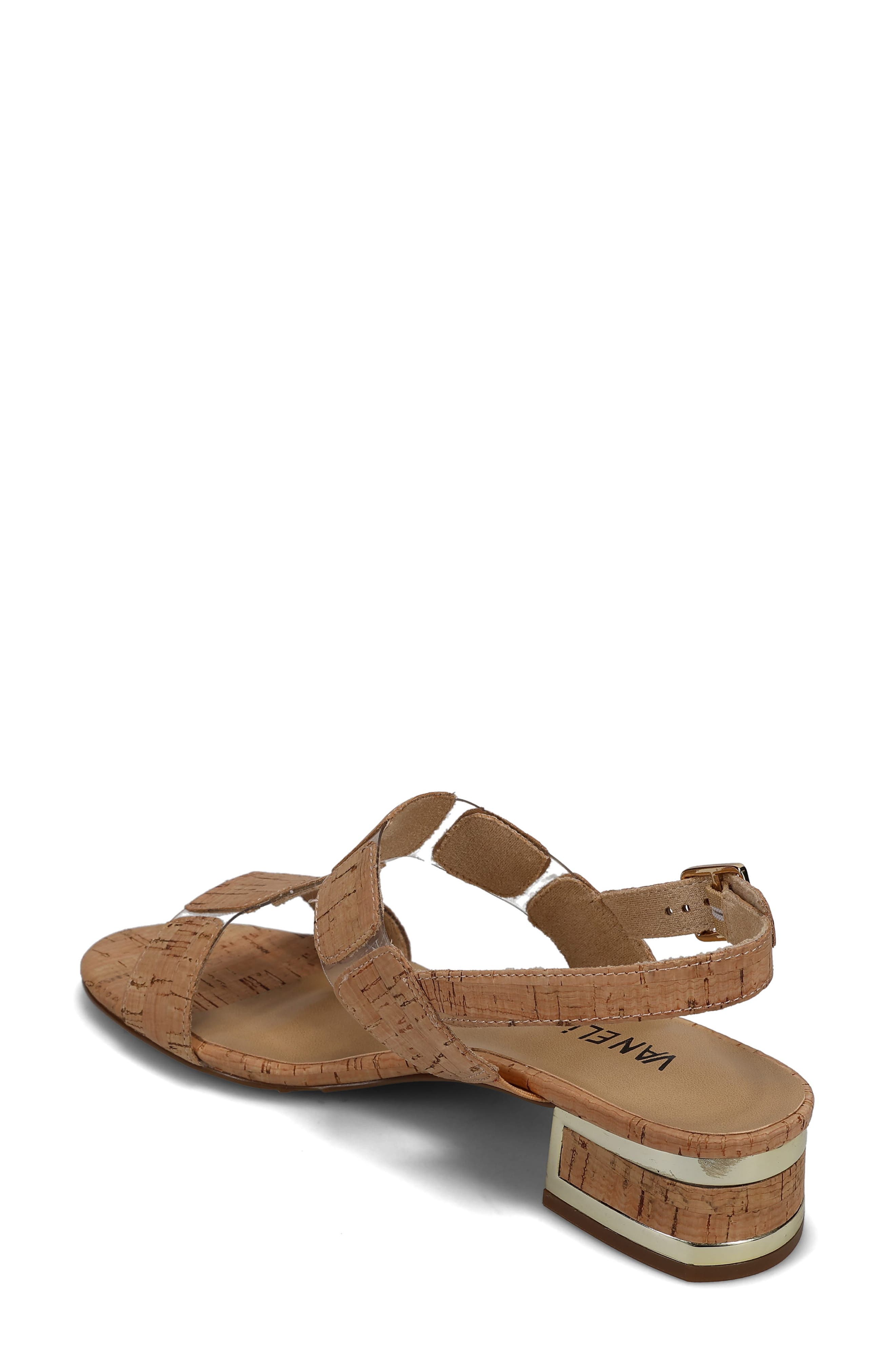 Hatty Metallic Slingback Sandal, Alternate, color, NATURAL