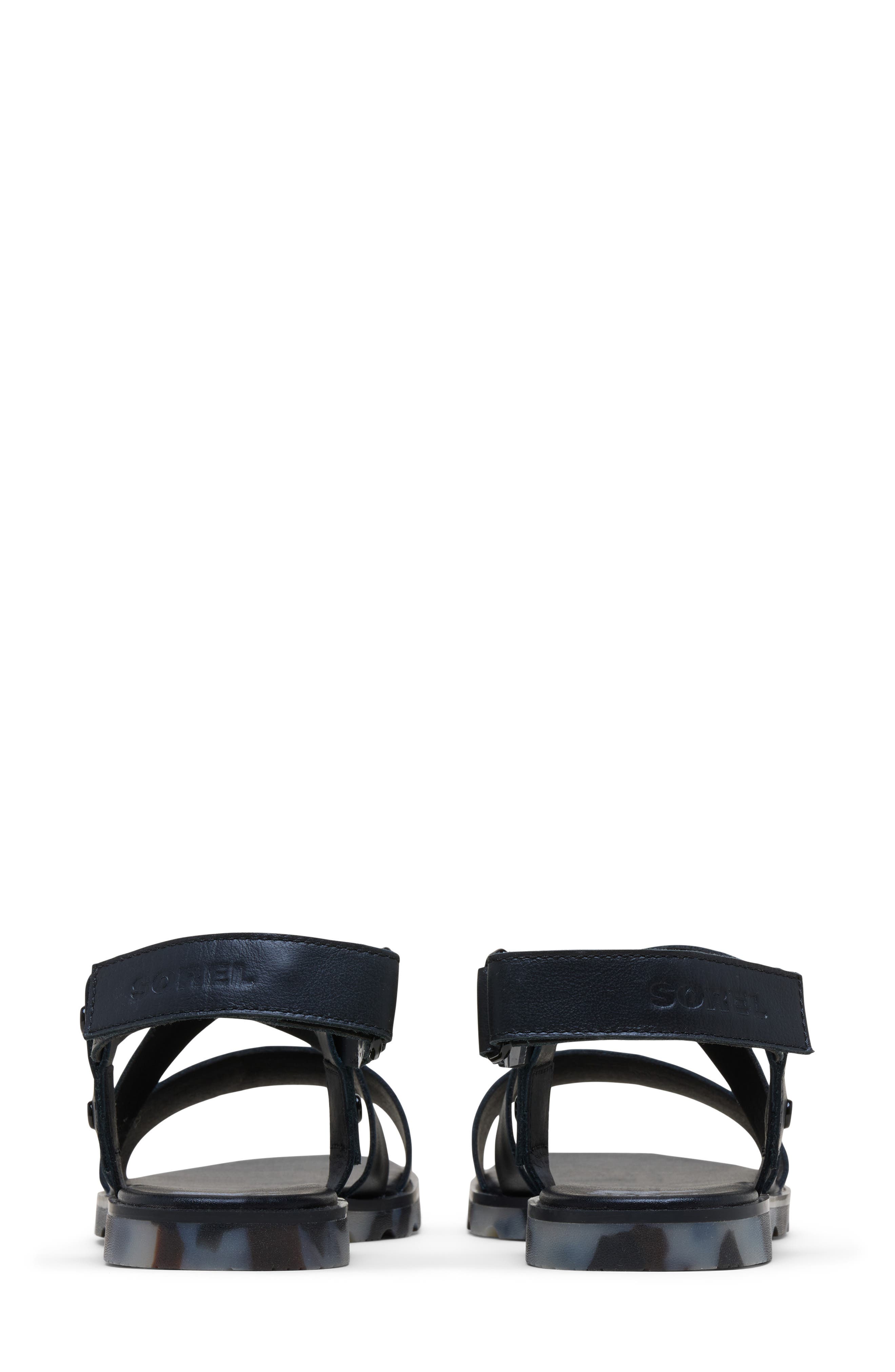 SOREL Ella III Crisscross Sandal, Alternate, color, Black/ Dark Graphite