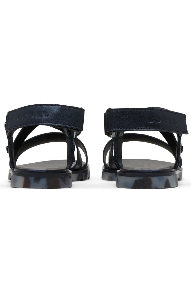 SOREL Ella III Crisscross Sandal, Alternate, color, Black/ Dark Graphite