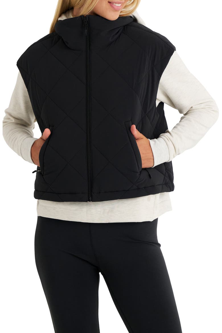 Coldvale Insulated Puffer Vest, Main, color, BLACK