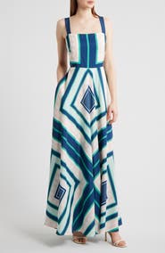 Eliza J Geometric Maxi Sundress