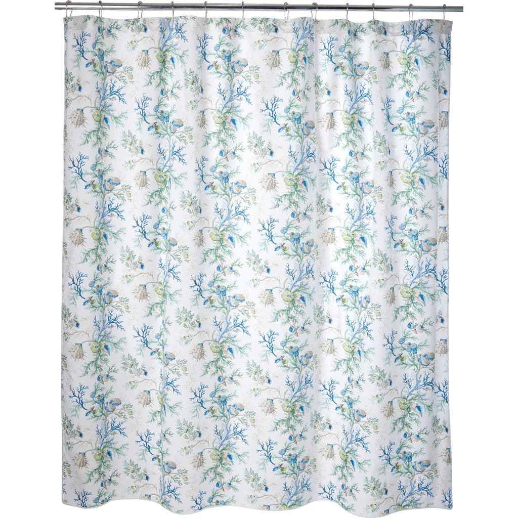 Matouk Del Tesoro Shower Curtain In Sea