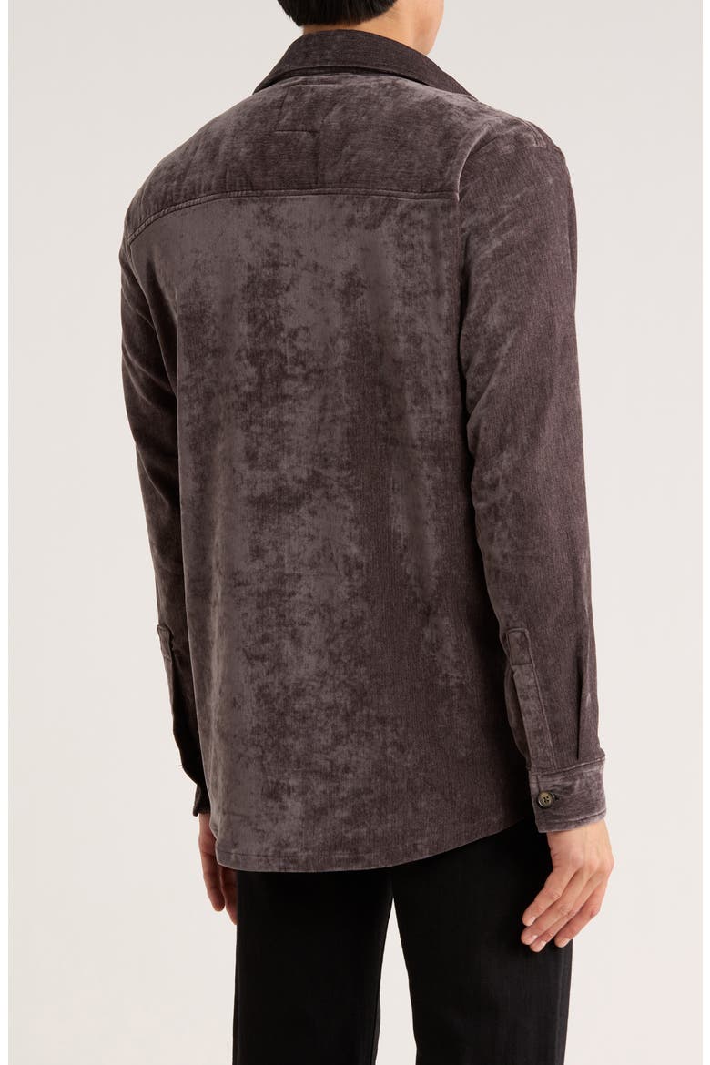 Chenille Shirt Jacket, Alternate, color, CHARCOAL