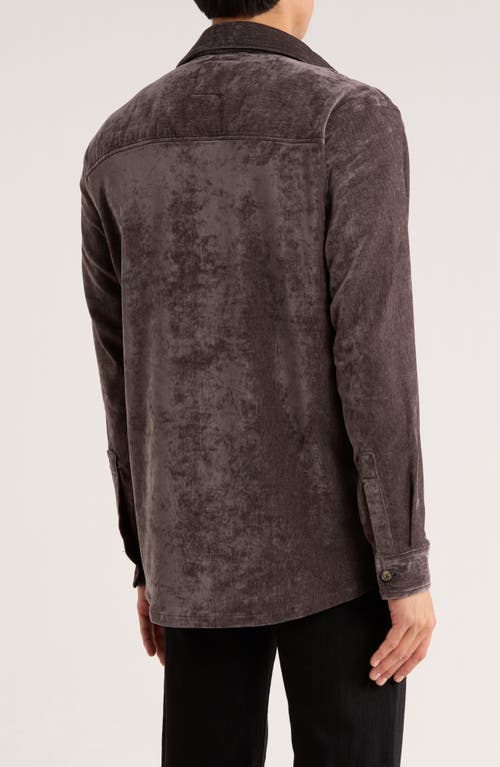 Vintage 1946 Chenille Shirt Jacket In Brown