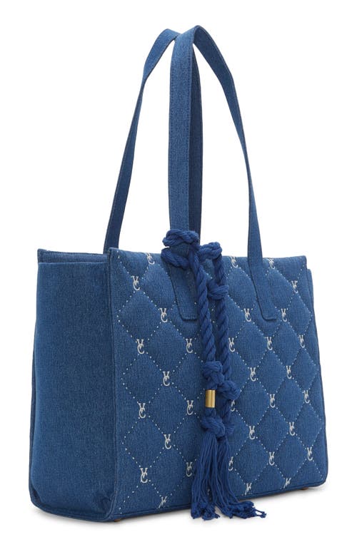 Vince Camuto Barry Quilted Denim Tote