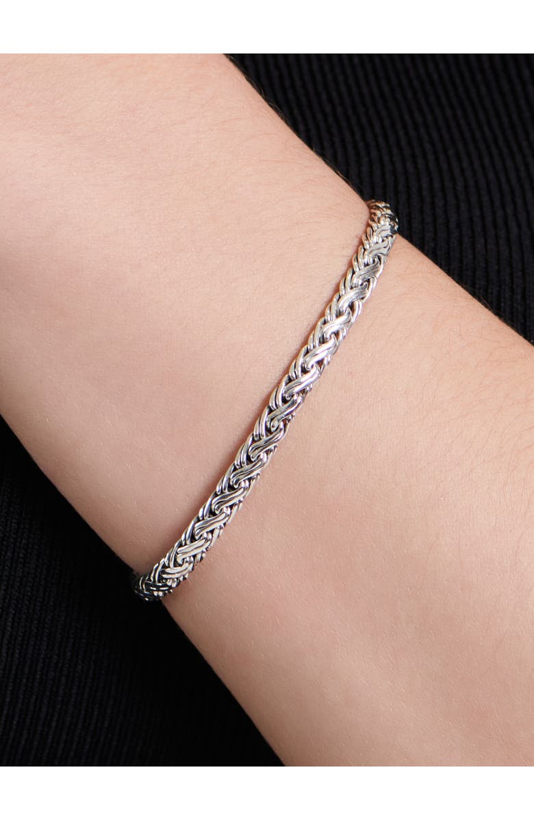 DEVATA Paddy Oval Chain Bracelet in Sterling Silver, 5mm, Alternate, color, Silver