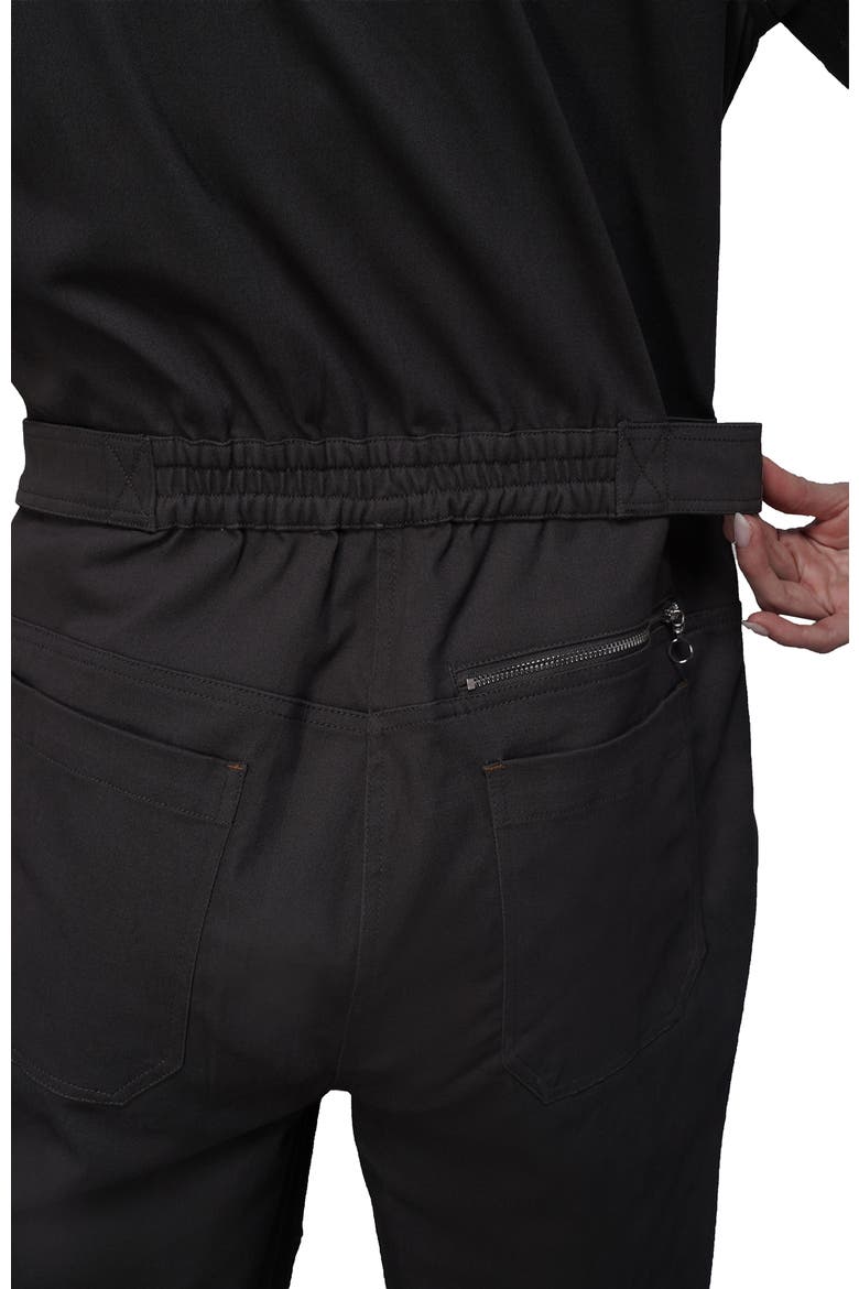 The Essential High Waisted Zipper Coverall, Alternate, color, CHARCOAL