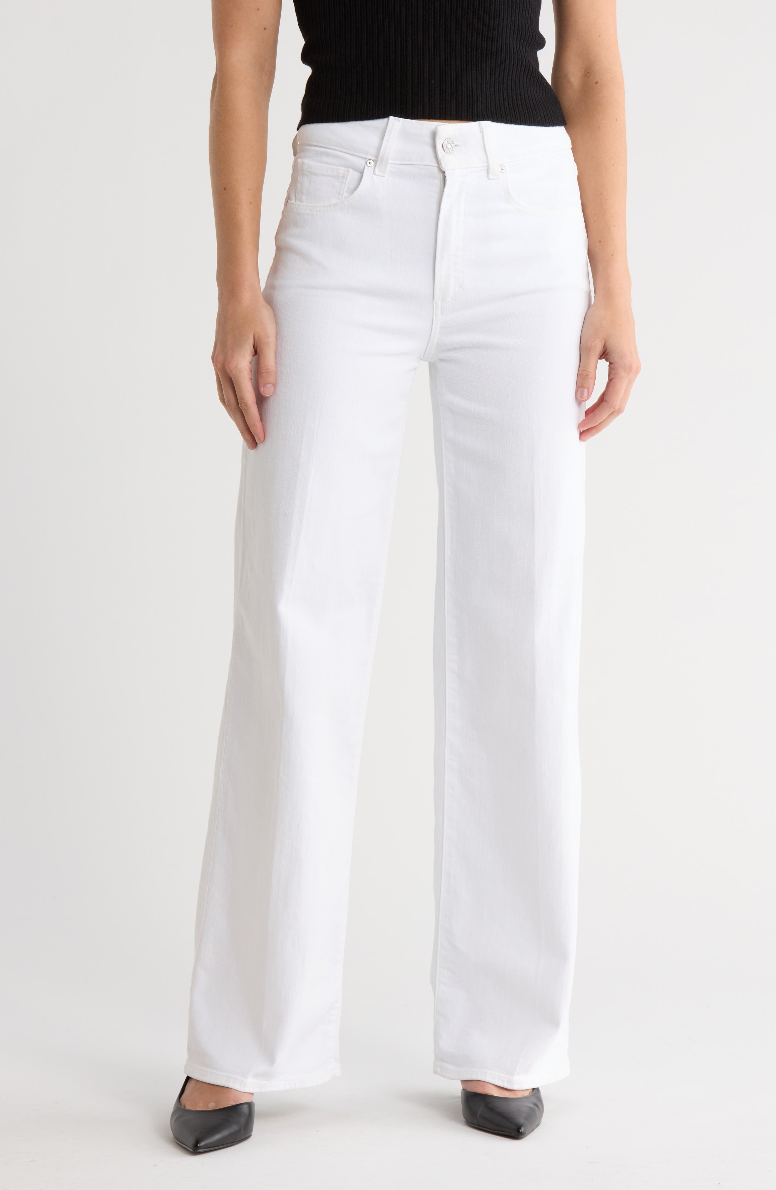 PAIGE Sasha High Waist Wide Leg Jeans