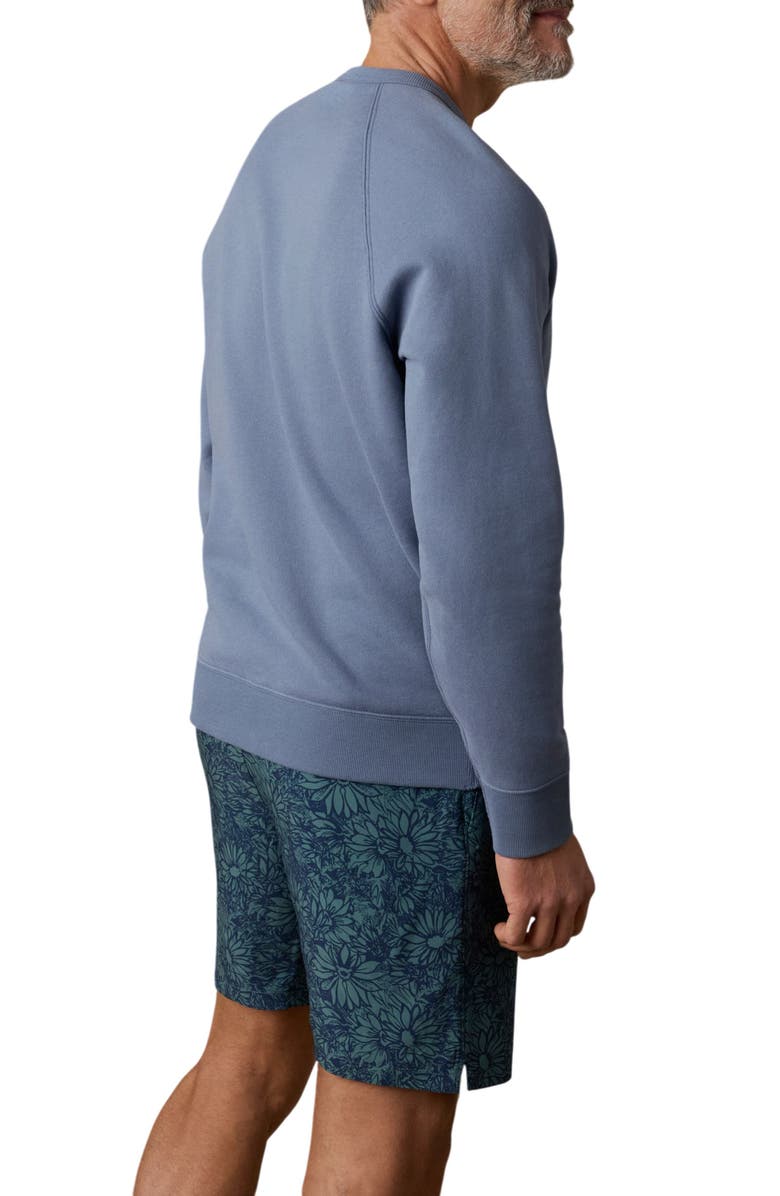 Faherty High Standard Organic Pima Cotton Blend Sweatshirt, Alternate, color, Flint