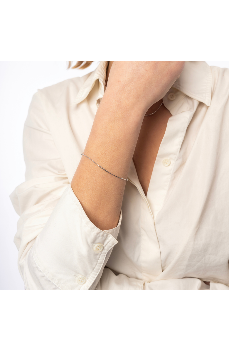 Spero London Six Beads Sterling Silver Bracelet, Alternate, color, Silver