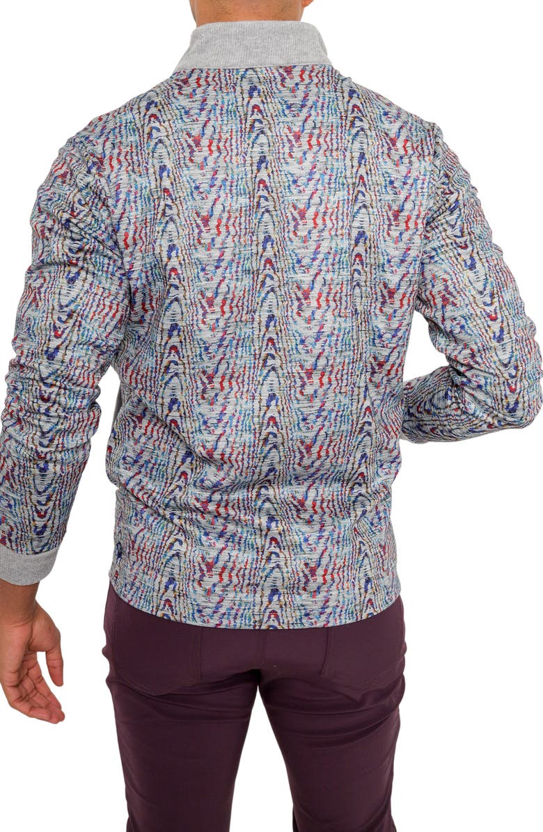 PINO BY PINOPORTE Handfill Bomber Jacket, Alternate, color, Grey Multi