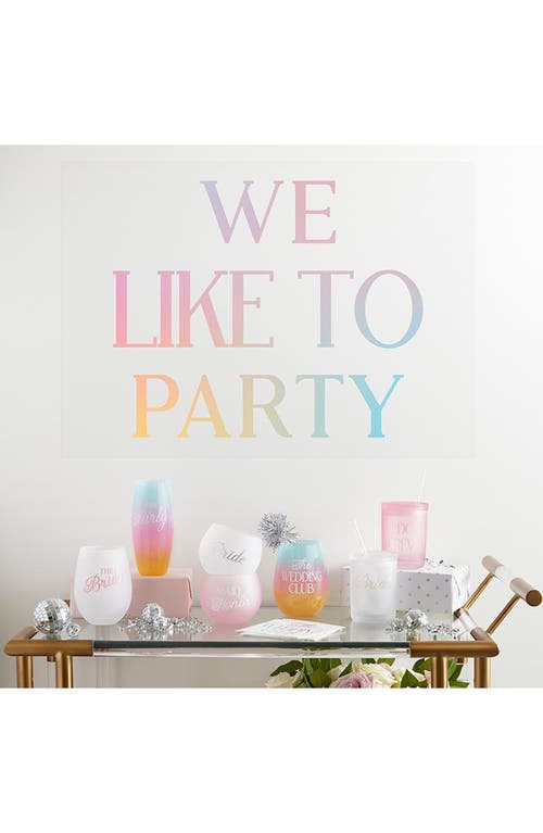Creative Brands The Bride Stemless Wine Glass In Transparent