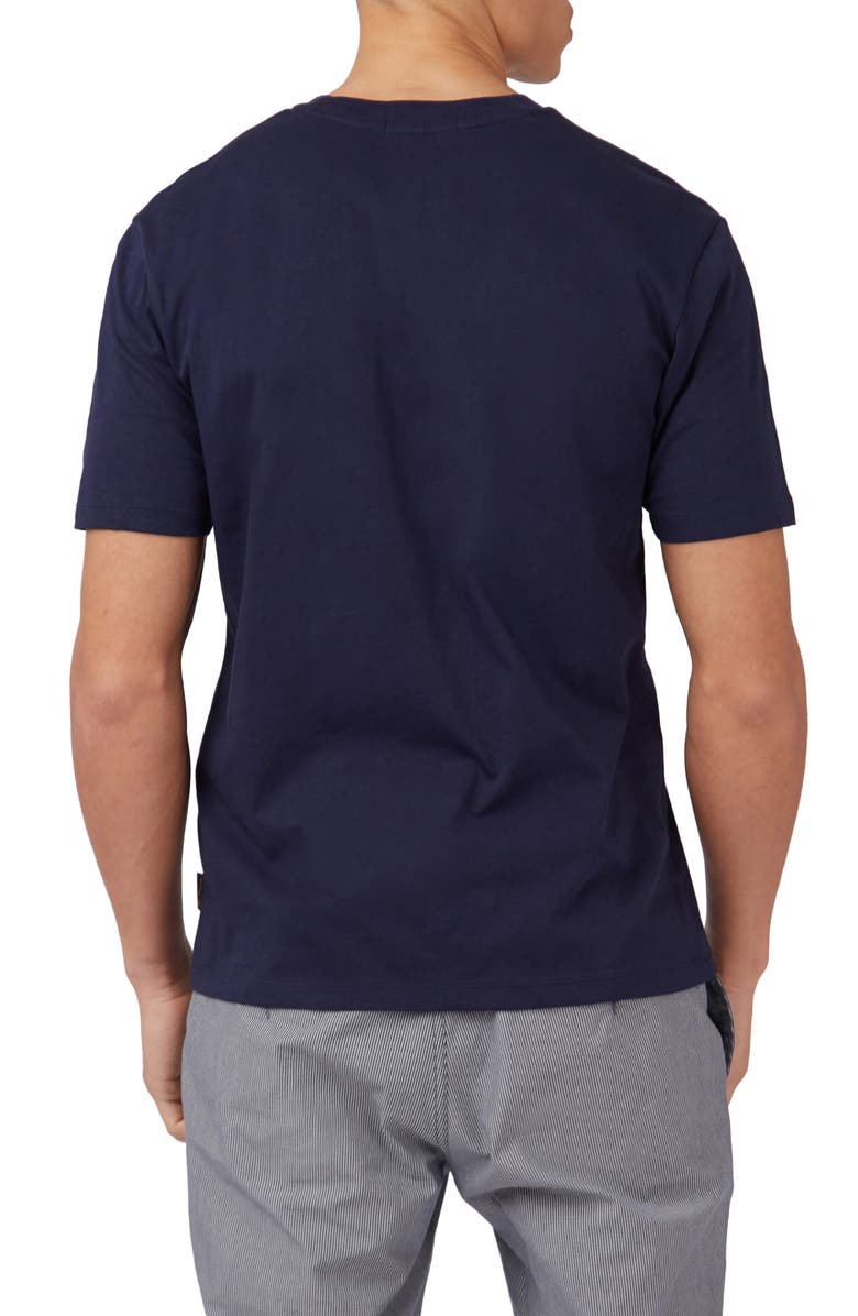 Ben Sherman Geo Bird Print Organic Cotton Graphic T-Shirt, Alternate, color, 