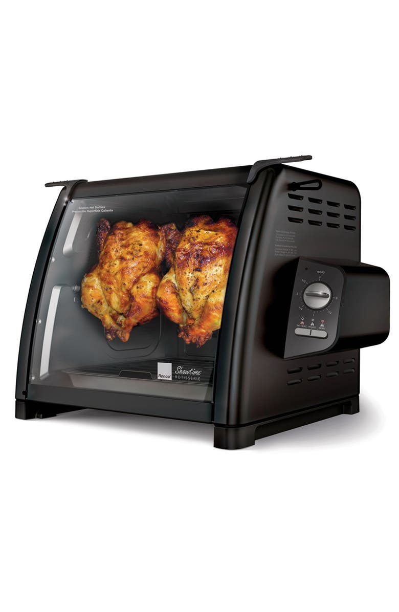 RONCO Modern Rotisserie Oven, Large Capacity (15lbs) Countertop Oven, Multi-Purpose Basket for Versatile Cooking, Easy-to-Use Controls, Main, color, Black