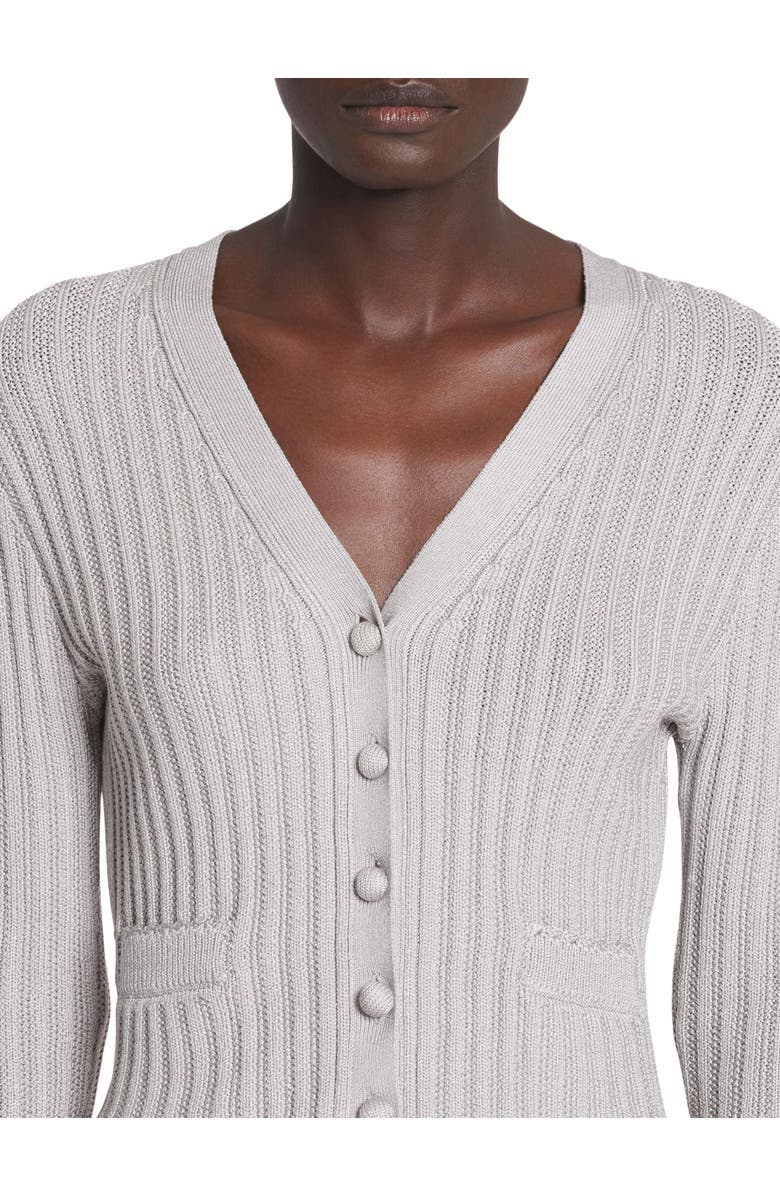 Lanvin Ribbed Cardigan In Viscose, Alternate, color, 