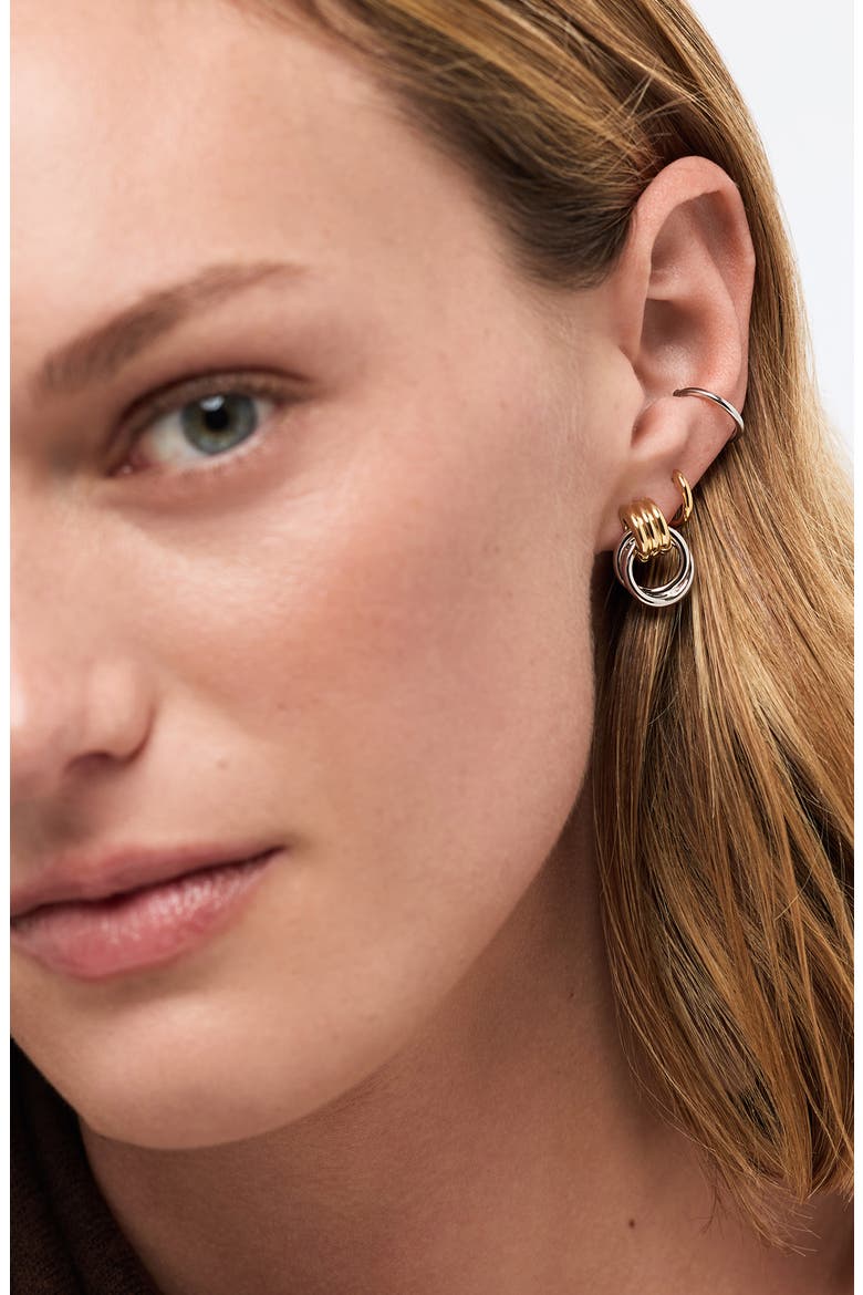 Ryle 2-Tone Statement Earrings, Alternate, color, GOLD / SILVER