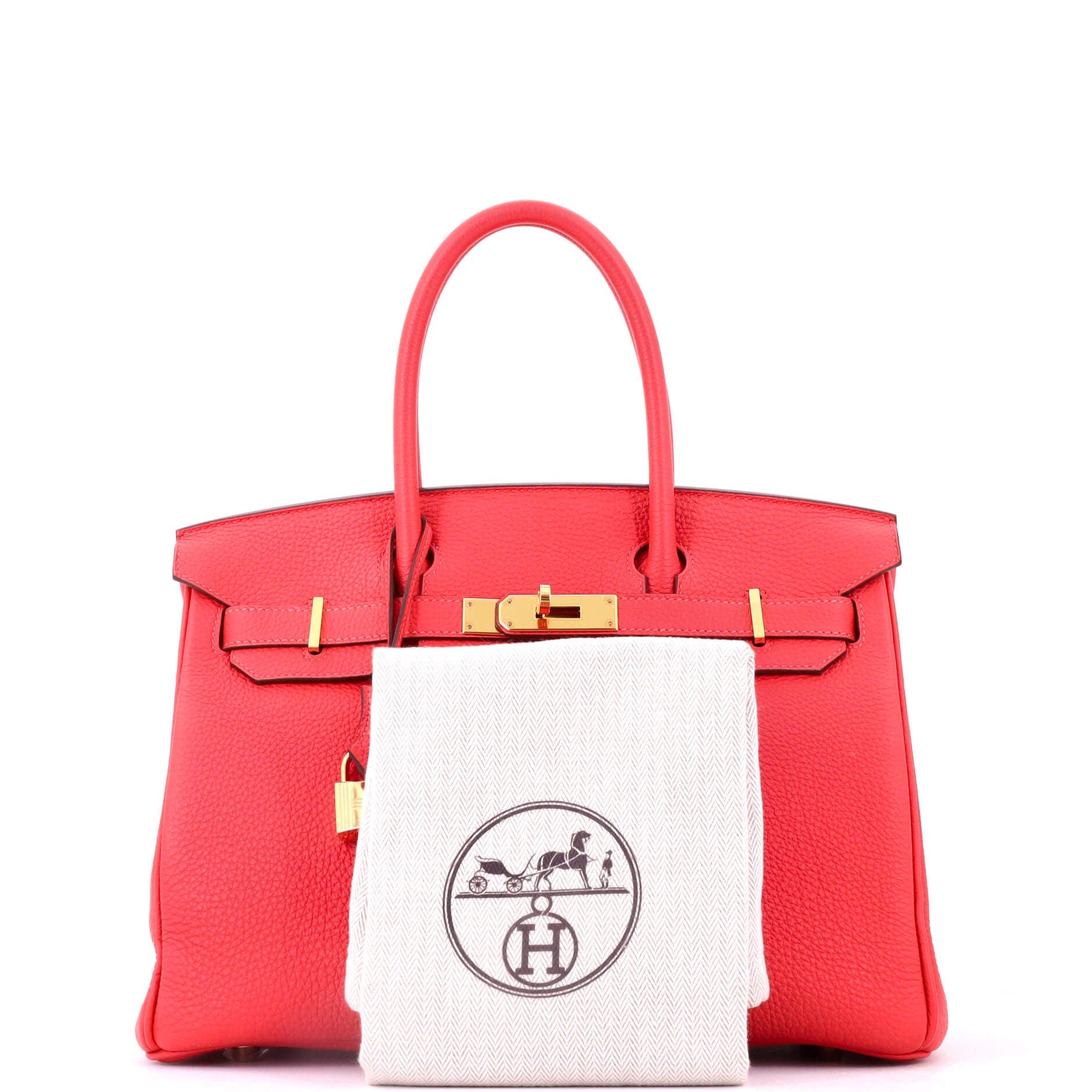 Birkin Handbag Red Togo with Gold Hardware 30, Alternate, color, Red