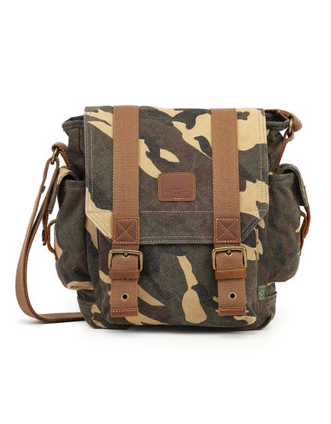 Leaf Hill Canvas Flap Crossbody Bag