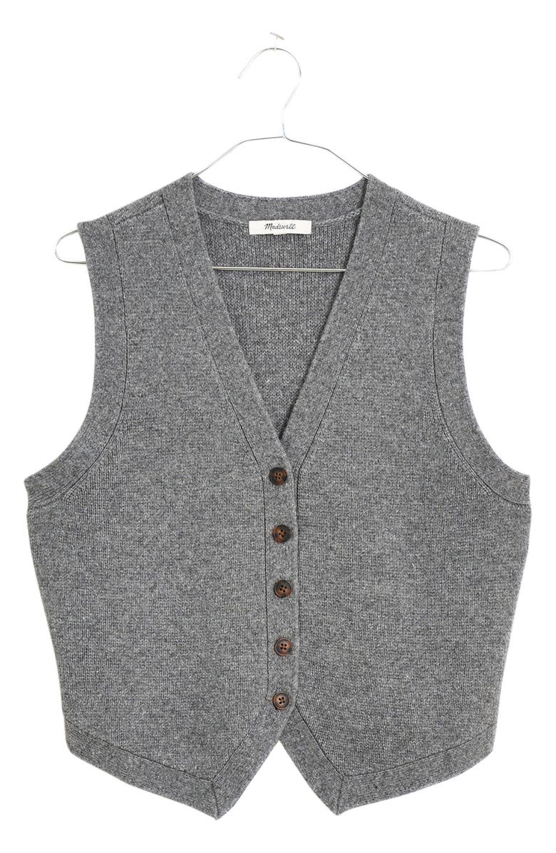 Madewell V-Neck Sweater Vest, Alternate, color, 