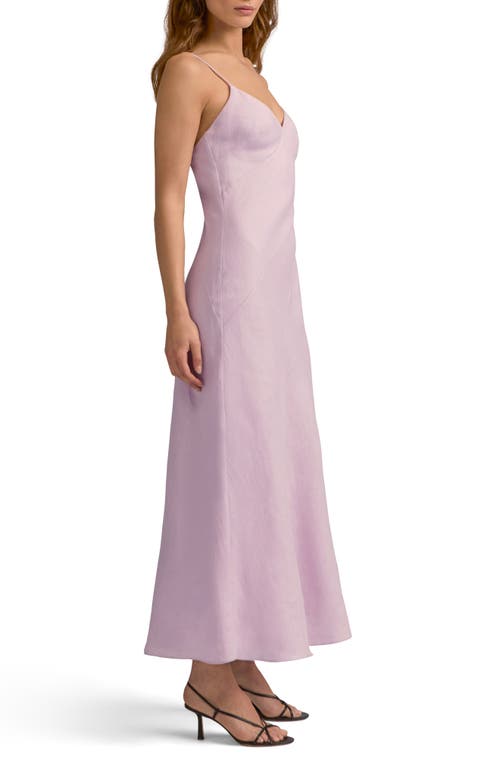 Favorite Daughter The Josette Linen Slip Dress In Wisteria Musk