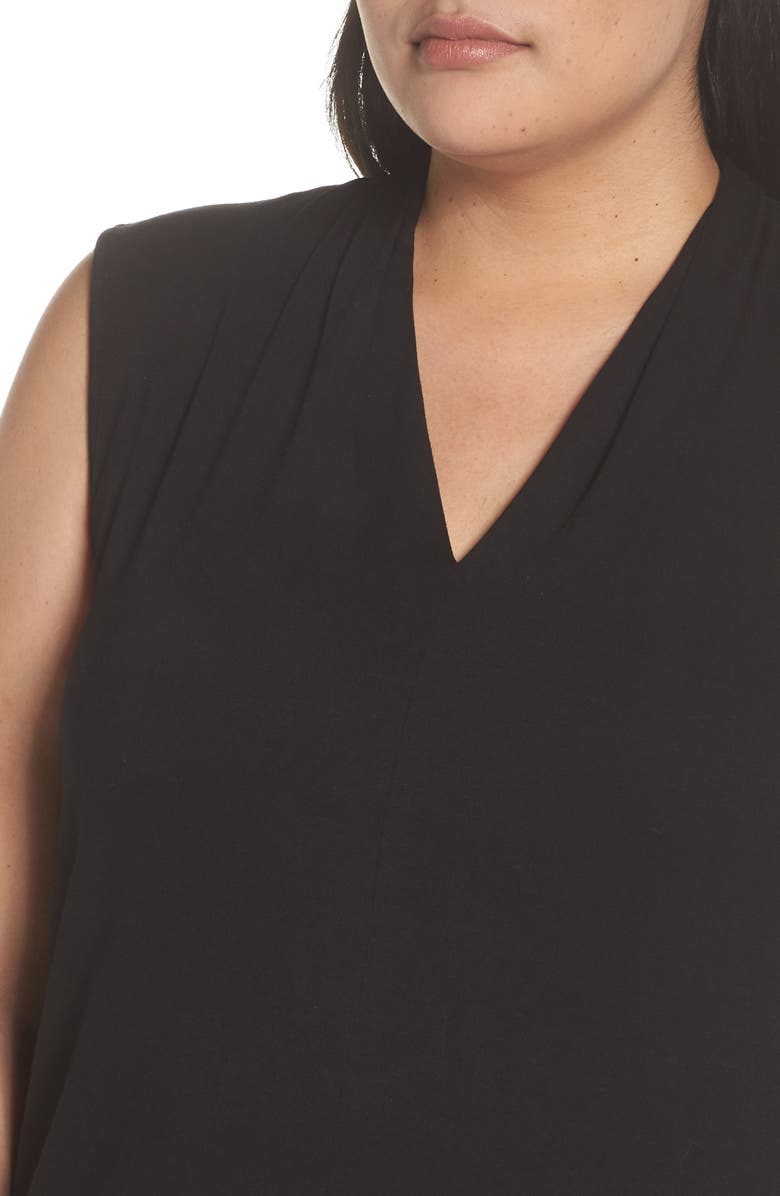 Vince Camuto Sleeveless V-Neck Knit Blouse, Alternate, color,