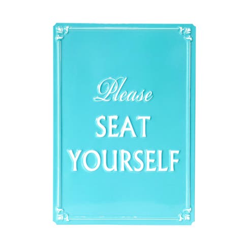 Please Seat Yourself Sign
