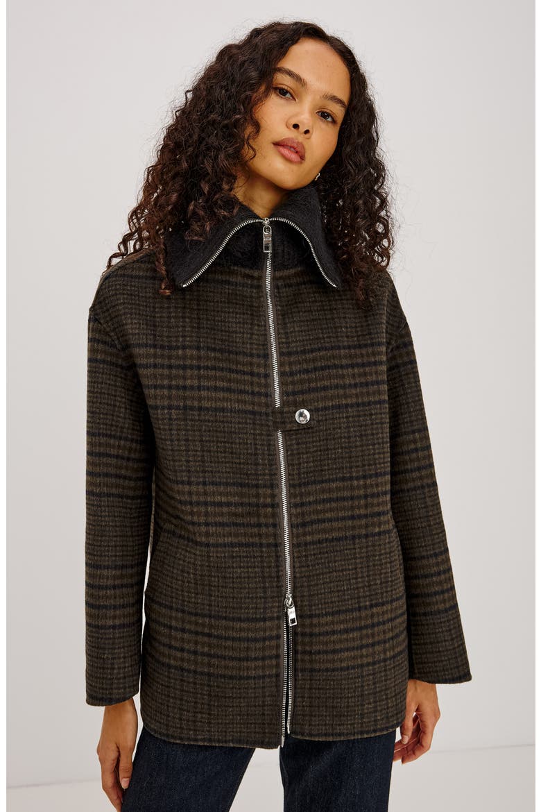 Silves Plaid Wool Blend Jacket, Alternate, color, HIGHLAND PLAID