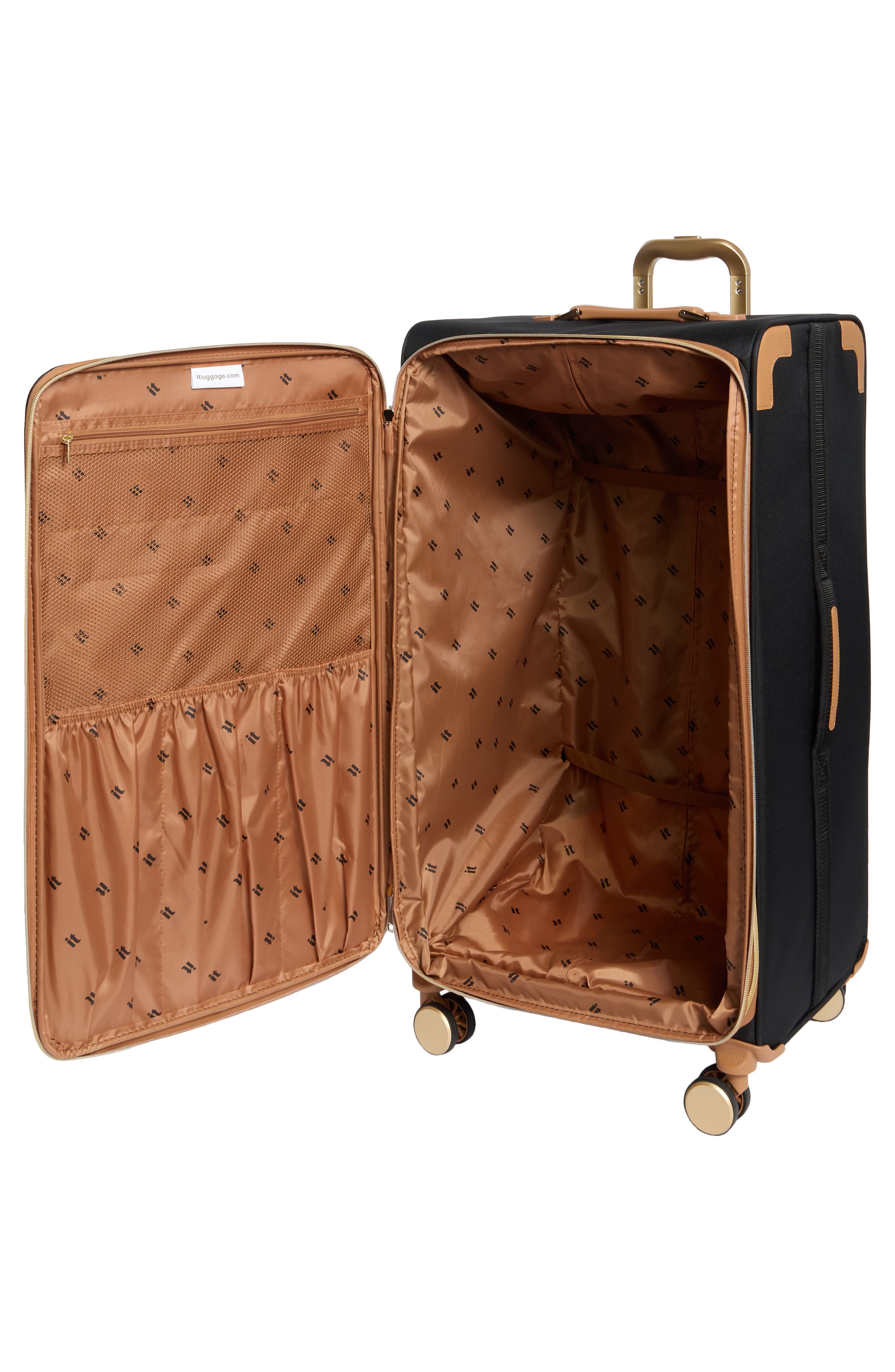 IT LUGGAGE Transposition 33-Inch Softside Checked Spinner, Alternate, color, Black