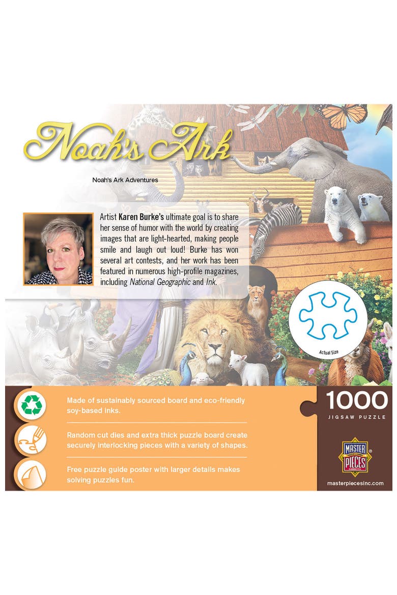 Noah's Ark Adventures 1000 Piece Puzzle, Alternate, color, Multicolor