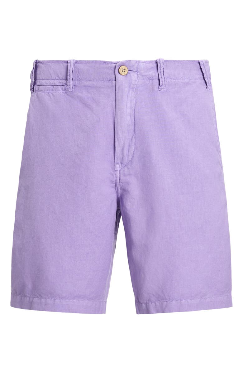 Polo Ralph Lauren Classic Fit Linen & Cotton Shorts, Alternate, color, 