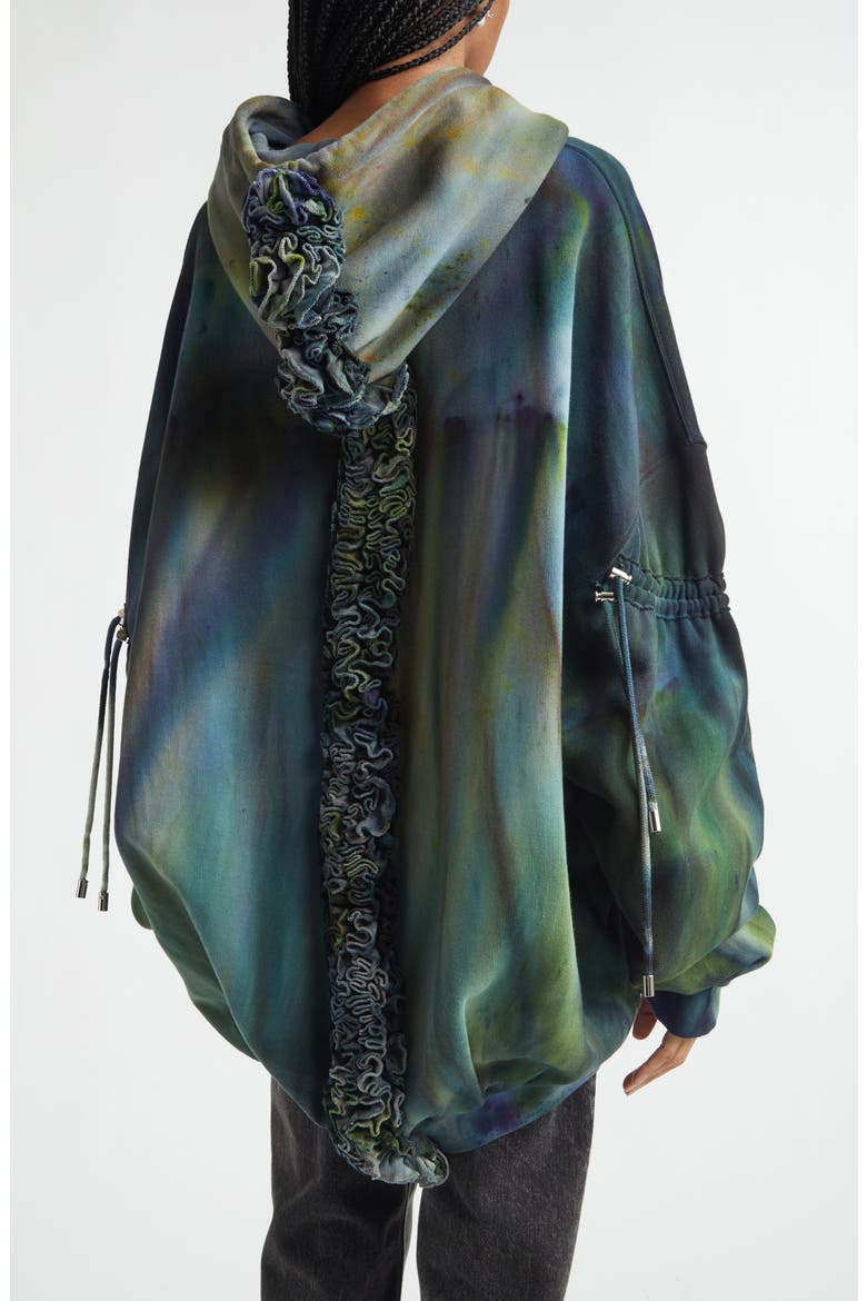 Aurora Mohawk Burst Cotton Hoodie, Alternate, color, AURORA