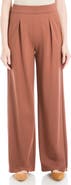 MAX STUDIO Ponte Wide Leg Soft Pleat Pants