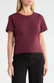 DKNY Double Pleated Corset T-Shirt