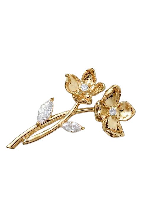 2-Piece Flower Brooch Set