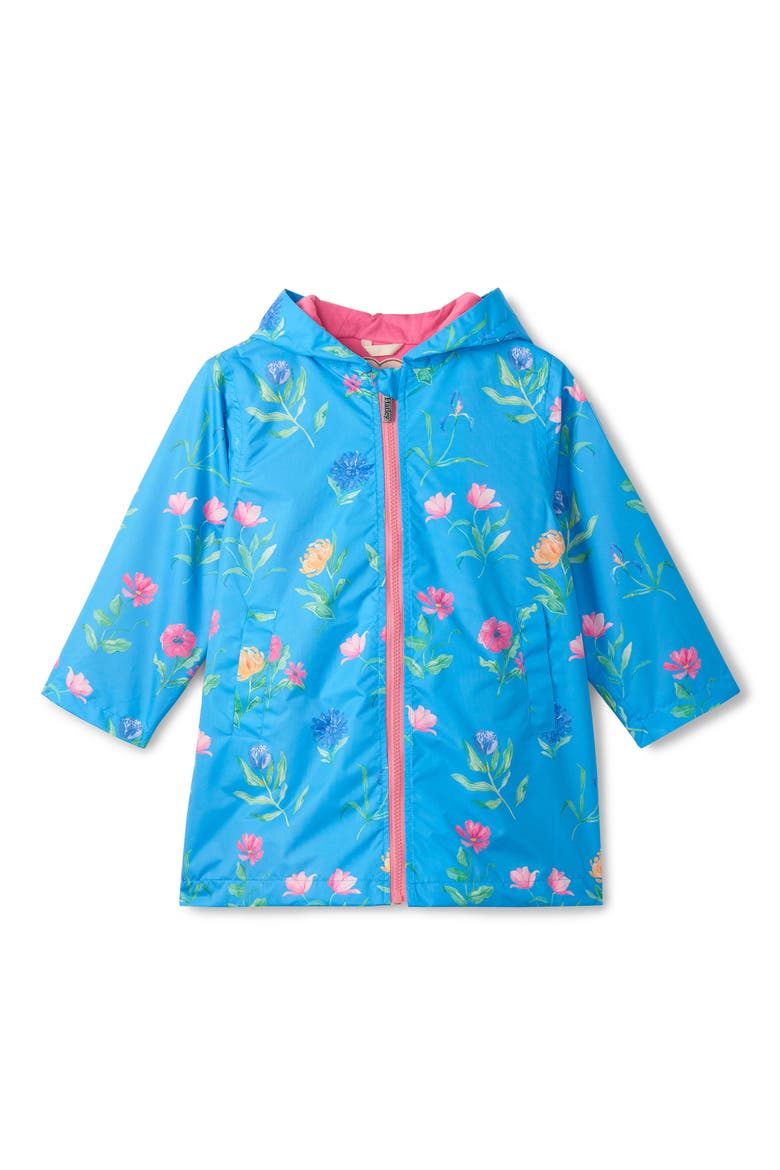 Kids' Hyper Real Waterproof Rain Jacket, Main, color, BLUE