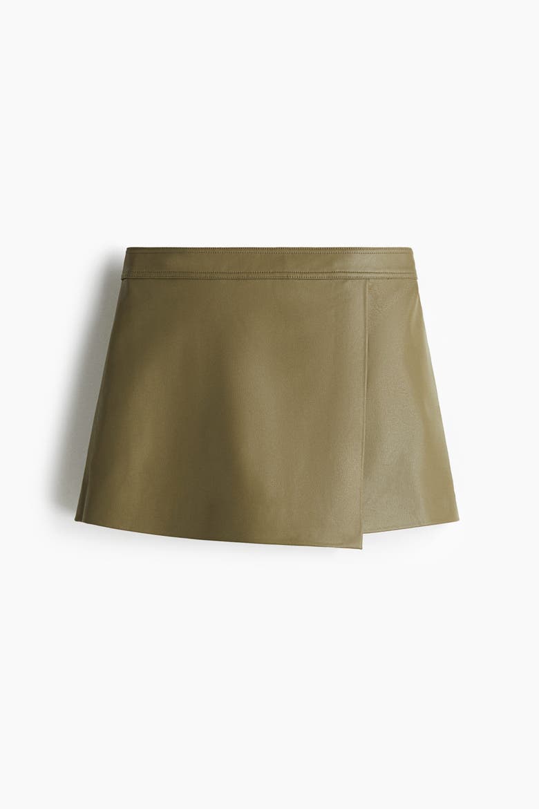 Wrap Skort, Alternate, color, Khaki green