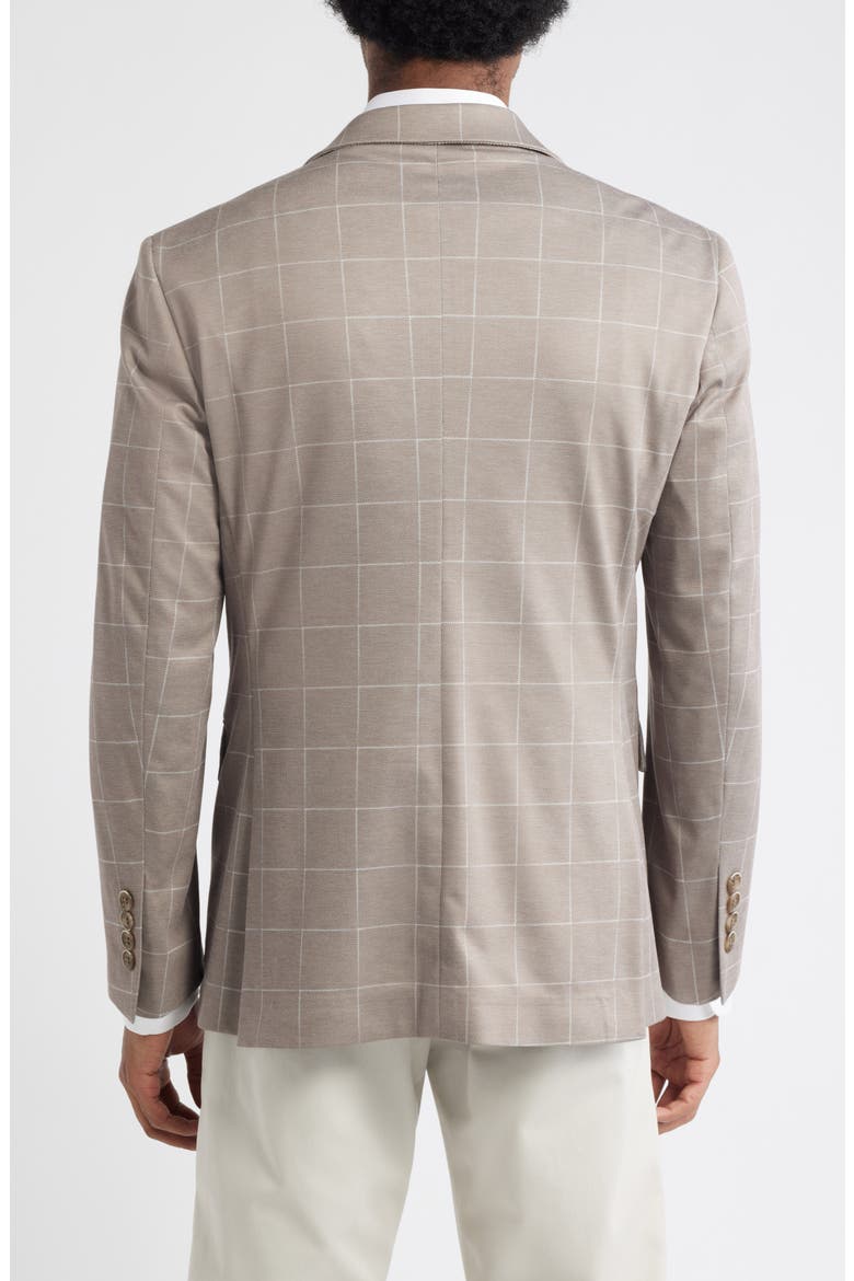 Tan Windowpane Check Knit Sport Coat, Alternate, color, TAN