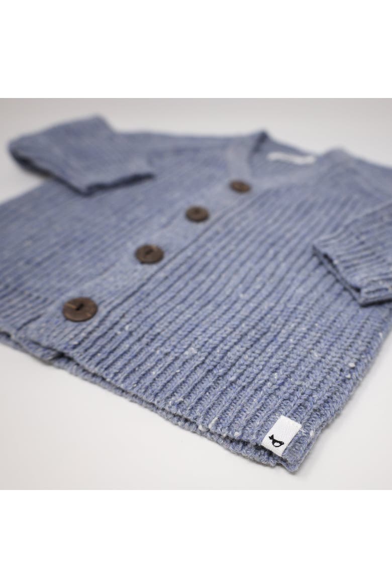 Grandpa Knitted Cardigan- Infant, Alternate, color, Fog Confetti