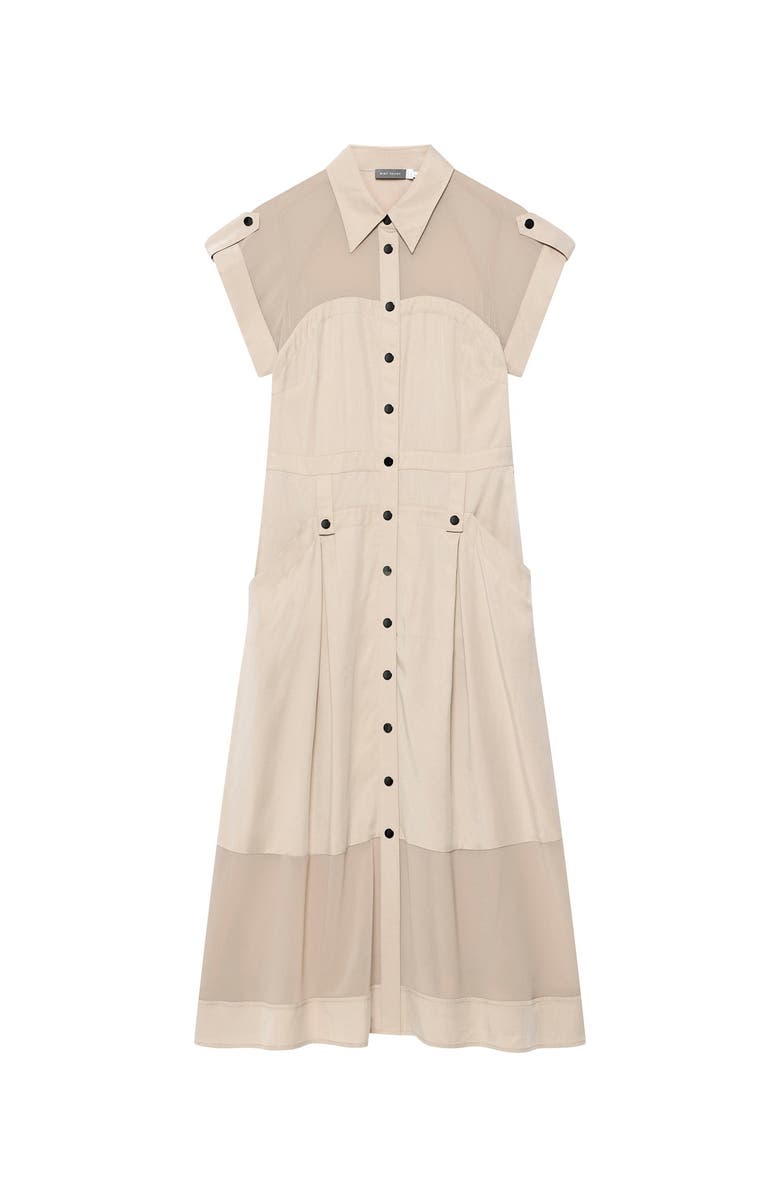 MINT VELVET Utility Midi Dress, Alternate, color, Camel